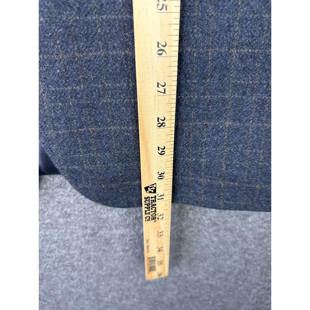 Pronto Uomo Mens 42R Blazer Wool Cashmere Luxury Fabric Made in Italy Plaid Gray